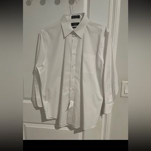 Nordstrom MensShop Wrinkle free Traditional Fit Dress Button Down Shirt 32/16.5